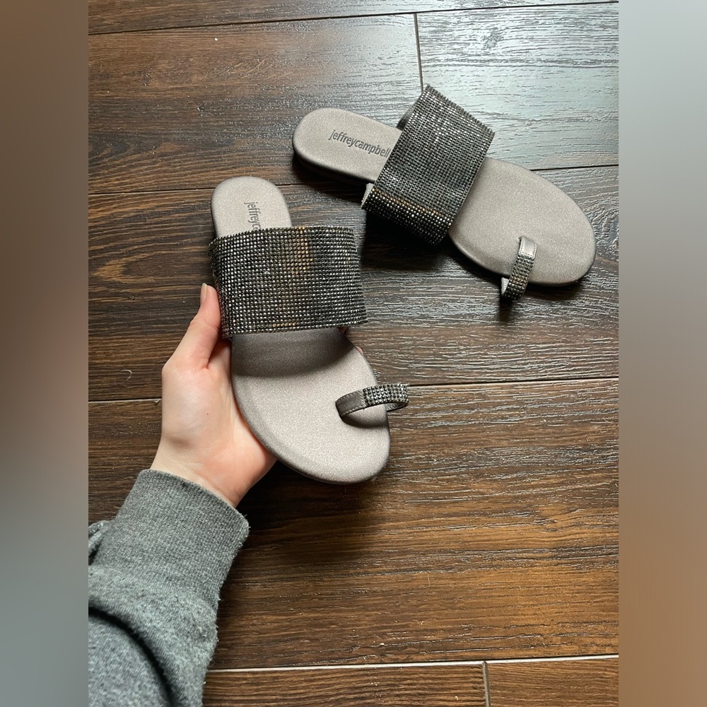 Jeffery Campbell blingy sandals